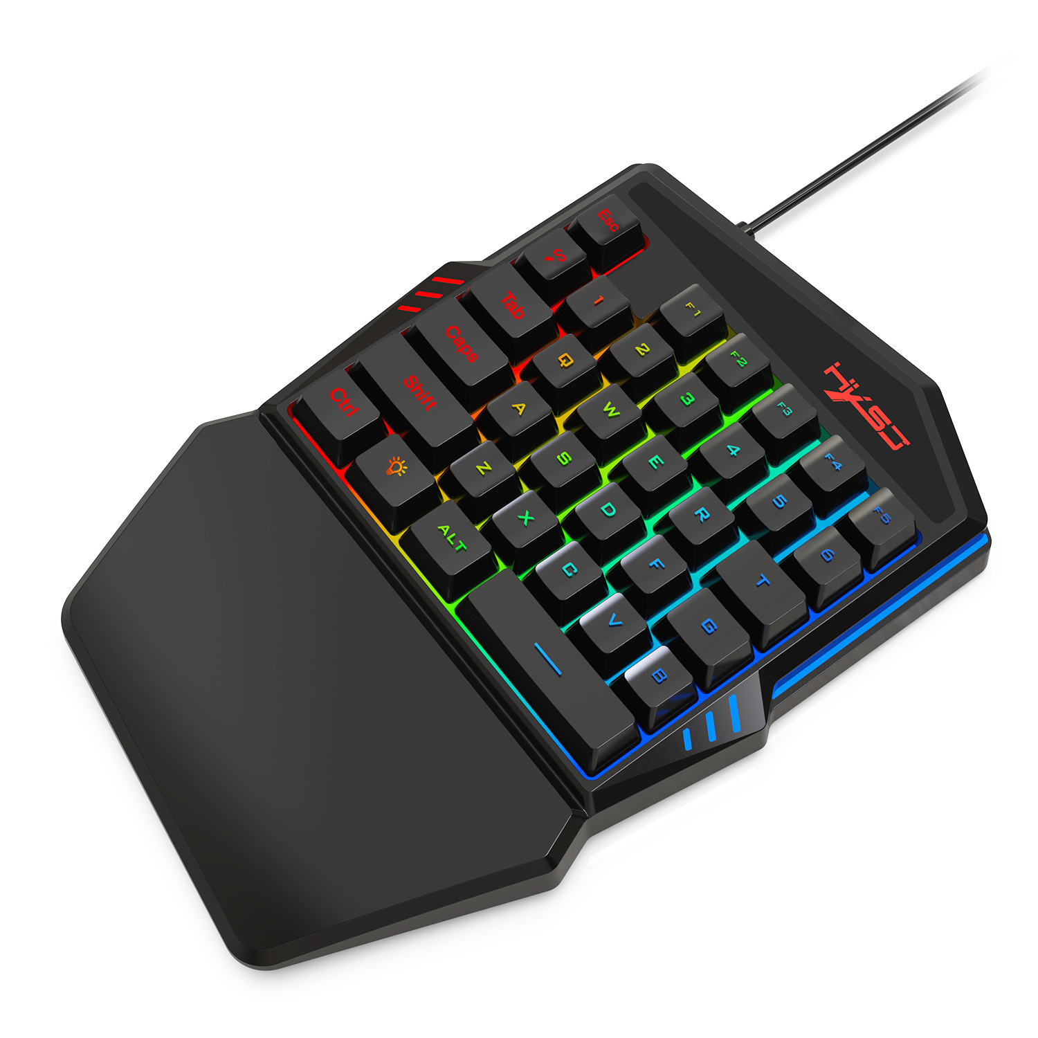 Gaming Keyboard Hand - HXSJ-Teclado para jogos de retroiluminação LED