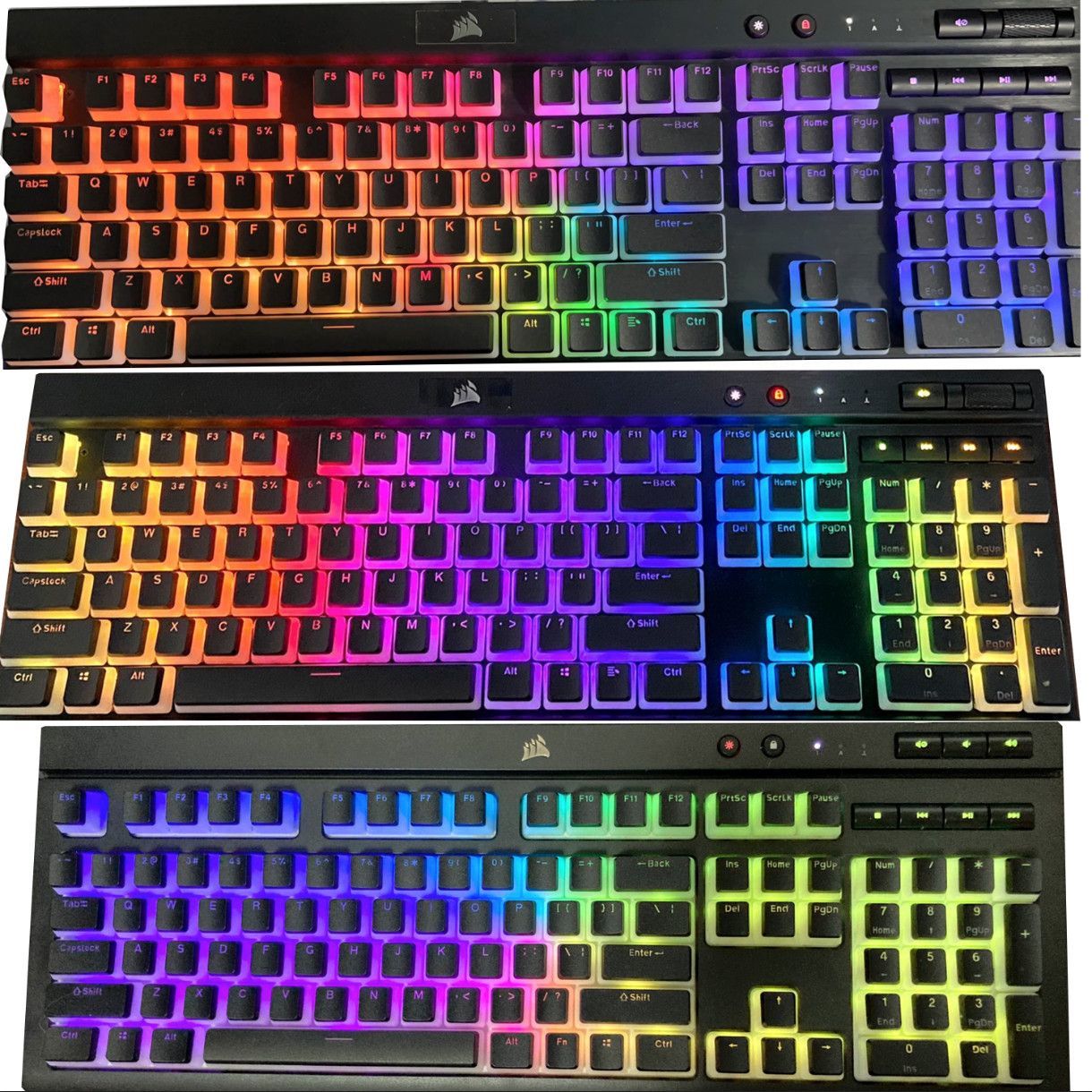 Gaming Keyboard Corsair - Tampa de chave translúcida corsair pudim