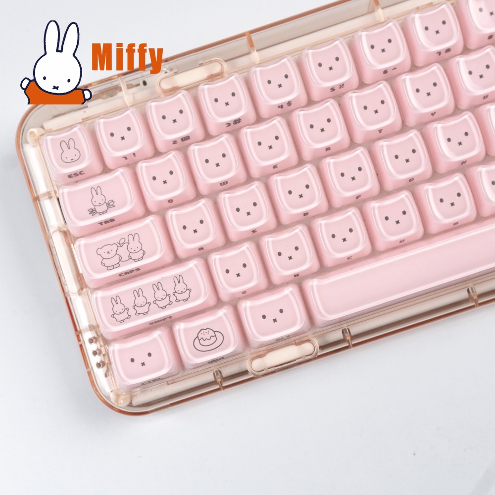 Teclas Kawaii Miffy: Keycaps d - Gaming Keyboard Best avaliação e preço