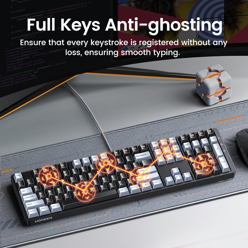 UGREEN-108 PBT Keycaps Teclado - Gaming Keyboard Corsair avaliação e preço