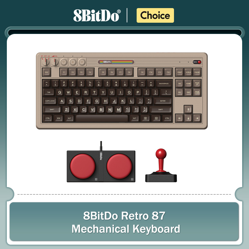 Teclado mecânico retrô 8BitDo, - Gaming Keyboard He avaliação e preço
