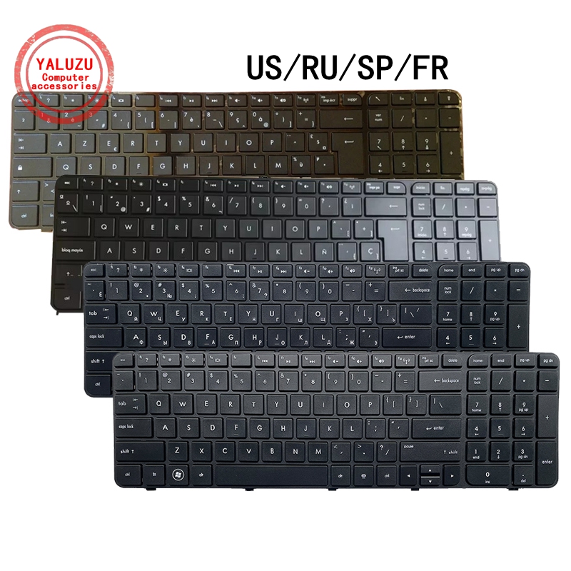 EUA/RU/SP/FR Inglês/Russo/Espa - Gaming Keyboard Hp avaliação e preço