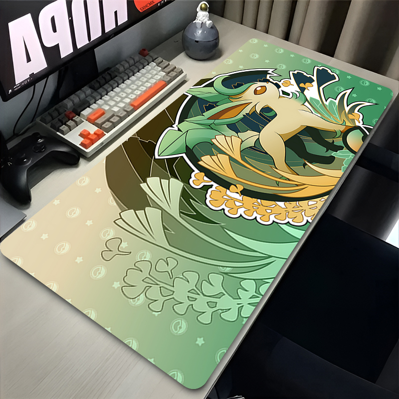 Mouse Pad Gamer P-pokemon Leaf - Gaming Keyboard Best avaliação e preço