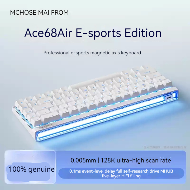 Teclado mecânico de eixo magné - Gaming Keyboard He avaliação e preço